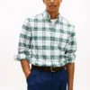 Regular Fit Plaid Stretch Oxford Shirt Regular Fit Plaid Stretch Oxford Shirt