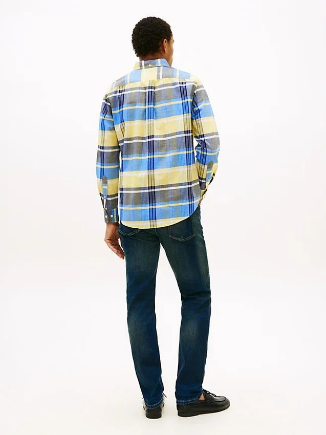 Regular Fit Plaid Stretch Oxford Shirt Regular Fit Plaid Stretch Oxford Shirt