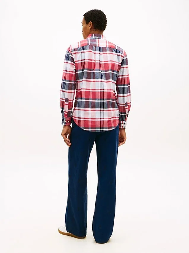 Regular Fit Plaid Stretch Oxford Shirt Regular Fit Plaid Stretch Oxford Shirt