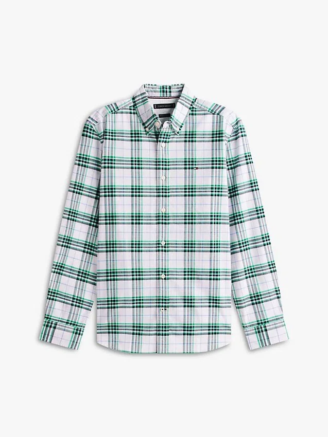 Regular Fit Plaid Stretch Oxford Shirt Regular Fit Plaid Stretch Oxford Shirt