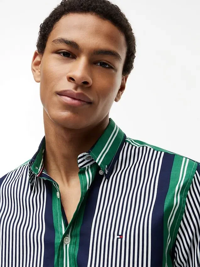 Regular Fit Retro Stripe All-Day Shirt Regular Fit Retro Stripe All-Day Shirt