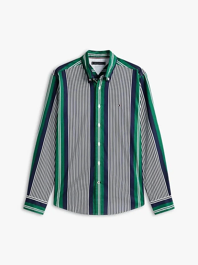 Regular Fit Retro Stripe All-Day Shirt Regular Fit Retro Stripe All-Day Shirt
