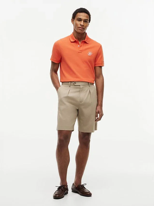 Regular Fit Script Monogram Pique Polo Regular Fit Script Monogram Pique Polo