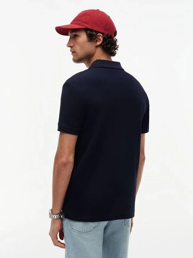 Regular Fit Script Monogram Pique Polo Regular Fit Script Monogram Pique Polo
