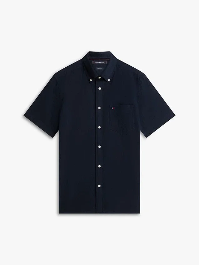 Regular Fit Seersucker Shirt Regular Fit Seersucker Shirt