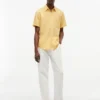 Regular Fit Short-Sleeve Linen-Blend Shirt Regular Fit Short-Sleeve Linen-Blend Shirt