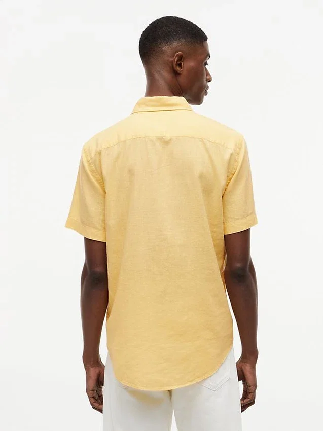 Regular Fit Short-Sleeve Linen-Blend Shirt Regular Fit Short-Sleeve Linen-Blend Shirt