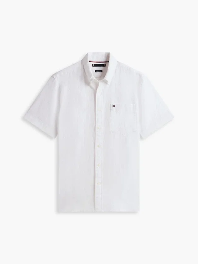 Regular Fit Short-Sleeve Linen-Blend Shirt Regular Fit Short-Sleeve Linen-Blend Shirt