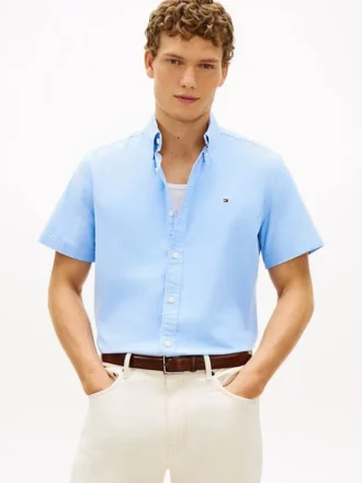 Regular Fit Short-Sleeve Oxford Shirt