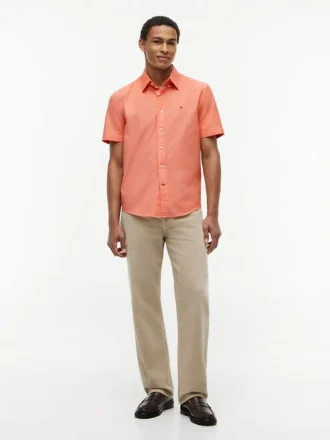 Regular Fit Short-Sleeve Oxford Shirt