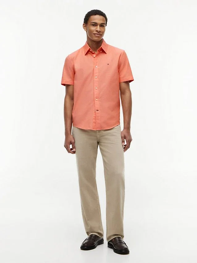 Regular Fit Short-Sleeve Oxford Shirt Regular Fit Short-Sleeve Oxford Shirt