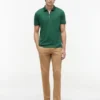 Regular Fit Smooth Cotton Zip Polo Regular Fit Smooth Cotton Zip Polo