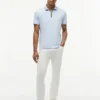 Regular Fit Smooth Cotton Zip Polo Regular Fit Smooth Cotton Zip Polo