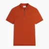 Regular Fit Smooth Cotton Zip Polo Regular Fit Smooth Cotton Zip Polo