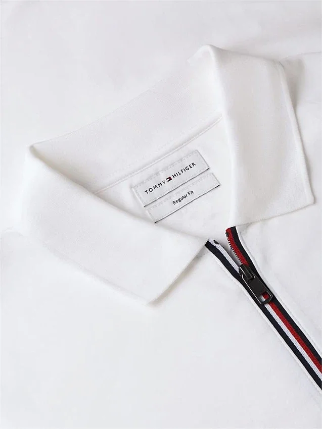 Regular Fit Smooth Cotton Zip Polo Regular Fit Smooth Cotton Zip Polo