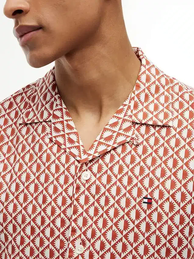 Regular Fit Solar Print Camp Shirt Regular Fit Solar Print Camp Shirt
