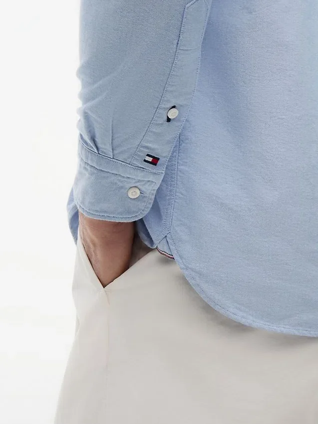 Regular Fit Stripe Pocket Oxford Shirt Regular Fit Stripe Pocket Oxford Shirt