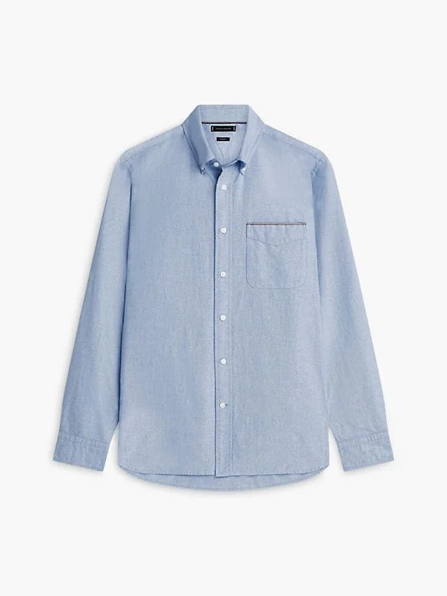 Regular Fit Stripe Pocket Oxford Shirt Regular Fit Stripe Pocket Oxford Shirt