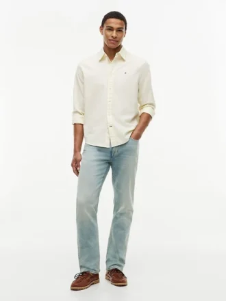 Regular Fit Stripe Stretch Oxford Shirt