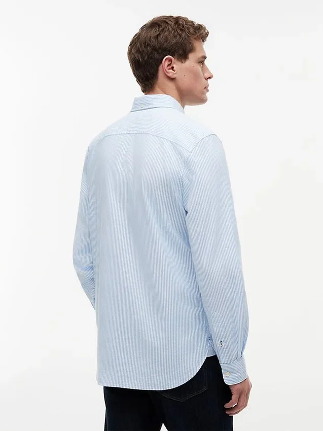 Regular Fit Stripe Stretch Oxford Shirt Regular Fit Stripe Stretch Oxford Shirt