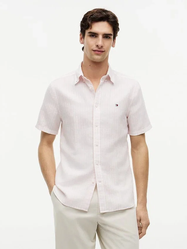 Regular Fit Striped Cotton-Linen Shirt Regular Fit Striped Cotton-Linen Shirt
