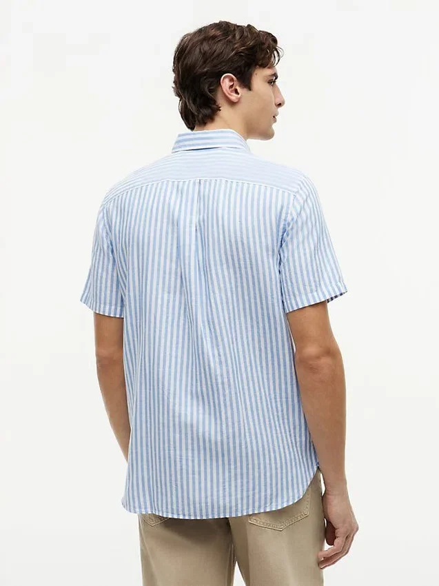 Regular Fit Striped Cotton-Linen Shirt Regular Fit Striped Cotton-Linen Shirt