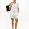 Regular Fit Striped Dobby Camp Shirt Regular Fit Striped Dobby Camp Shirt