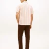 Regular Fit Striped Dobby Camp Shirt Regular Fit Striped Dobby Camp Shirt