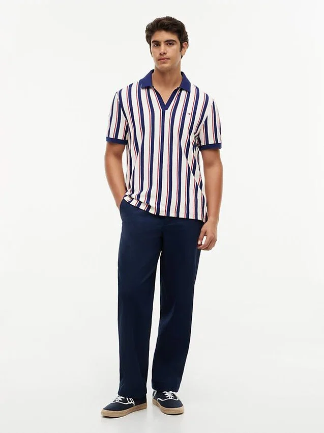 Regular Fit Striped Knit Polo Regular Fit Striped Knit Polo