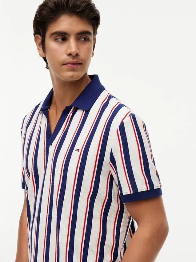 Regular Fit Striped Knit Polo Regular Fit Striped Knit Polo
