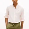 Regular Fit Striped Linen-Blend Shirt Regular Fit Striped Linen-Blend Shirt