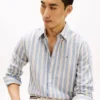 Regular Fit Striped Linen-Blend Shirt Regular Fit Striped Linen-Blend Shirt