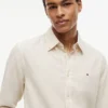 Regular Fit Striped Linen-Blend Shirt