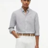 Regular Fit Striped Linen-Blend Shirt Regular Fit Striped Linen-Blend Shirt