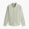 Regular Fit Striped Linen-Blend Shirt Regular Fit Striped Linen-Blend Shirt
