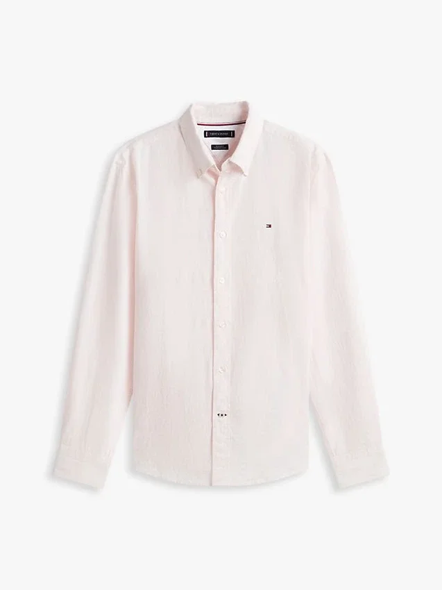 Regular Fit Striped Linen-Blend Shirt Regular Fit Striped Linen-Blend Shirt