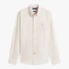 Regular Fit Striped Linen-Blend Shirt