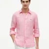 Regular Fit Striped Linen Shirt Regular Fit Striped Linen Shirt