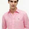 Regular Fit Striped Linen Shirt Regular Fit Striped Linen Shirt
