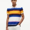 Regular Fit Striped Pique Polo Regular Fit Striped Pique Polo