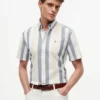 Regular Fit Striped Stretch Oxford Shirt Regular Fit Striped Stretch Oxford Shirt