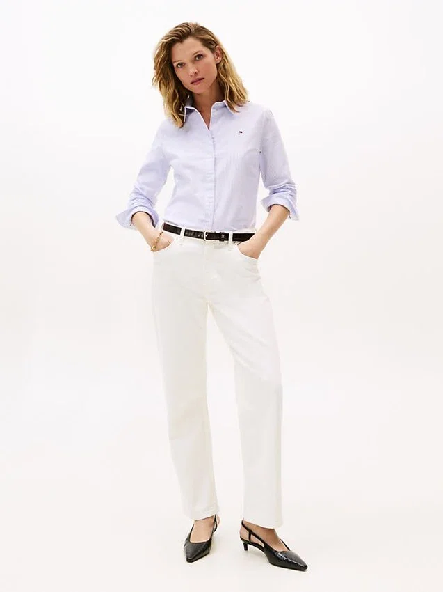 Regular Fit Striped Stretch Oxford Shirt Regular Fit Striped Stretch Oxford Shirt