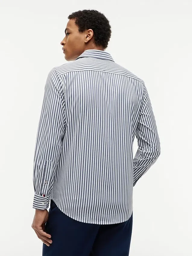 Regular Fit Striped TH Performance Shirt Regular Fit Striped TH Performance Shirt