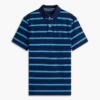 Regular Fit Striped Wicking Polo Regular Fit Striped Wicking Polo