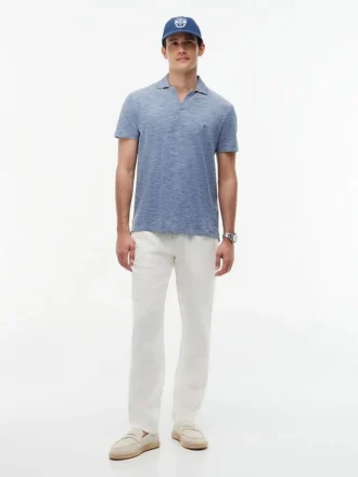 Regular Fit Textured Oxford Slub Polo