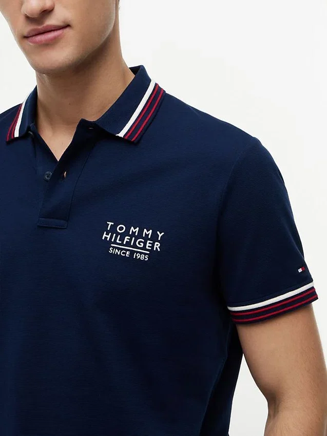 Regular Fit Tipped Smooth Cotton Polo Regular Fit Tipped Smooth Cotton Polo