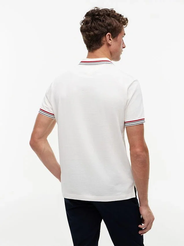 Regular Fit Tipped Smooth Cotton Polo Regular Fit Tipped Smooth Cotton Polo