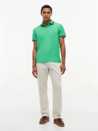 Regular Fit Tipped Wicking Polo