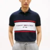 Regular Fit Tommy Logo Block Stripe Polo Regular Fit Tommy Logo Block Stripe Polo
