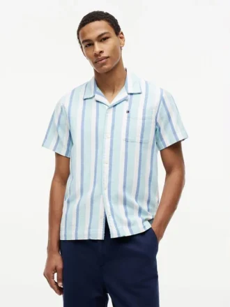 Regular Fit Twill Camp Shirt